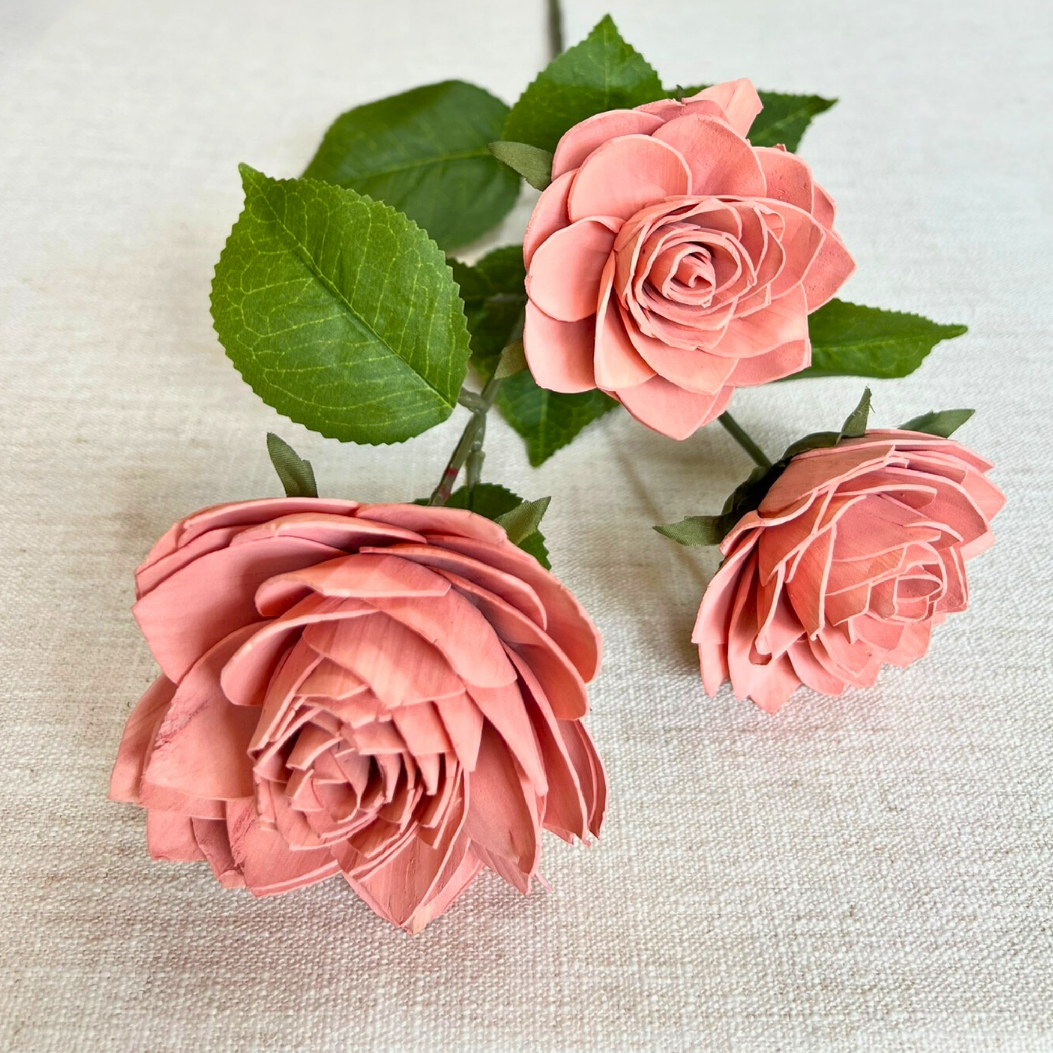 Premium Faux Spray Stem – 3 Headed – Sola Sister Co.